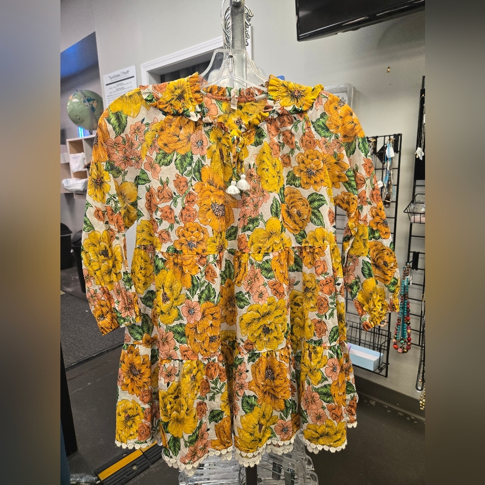 Zimmermann Poppy Long Sleeve Tiered Dress
